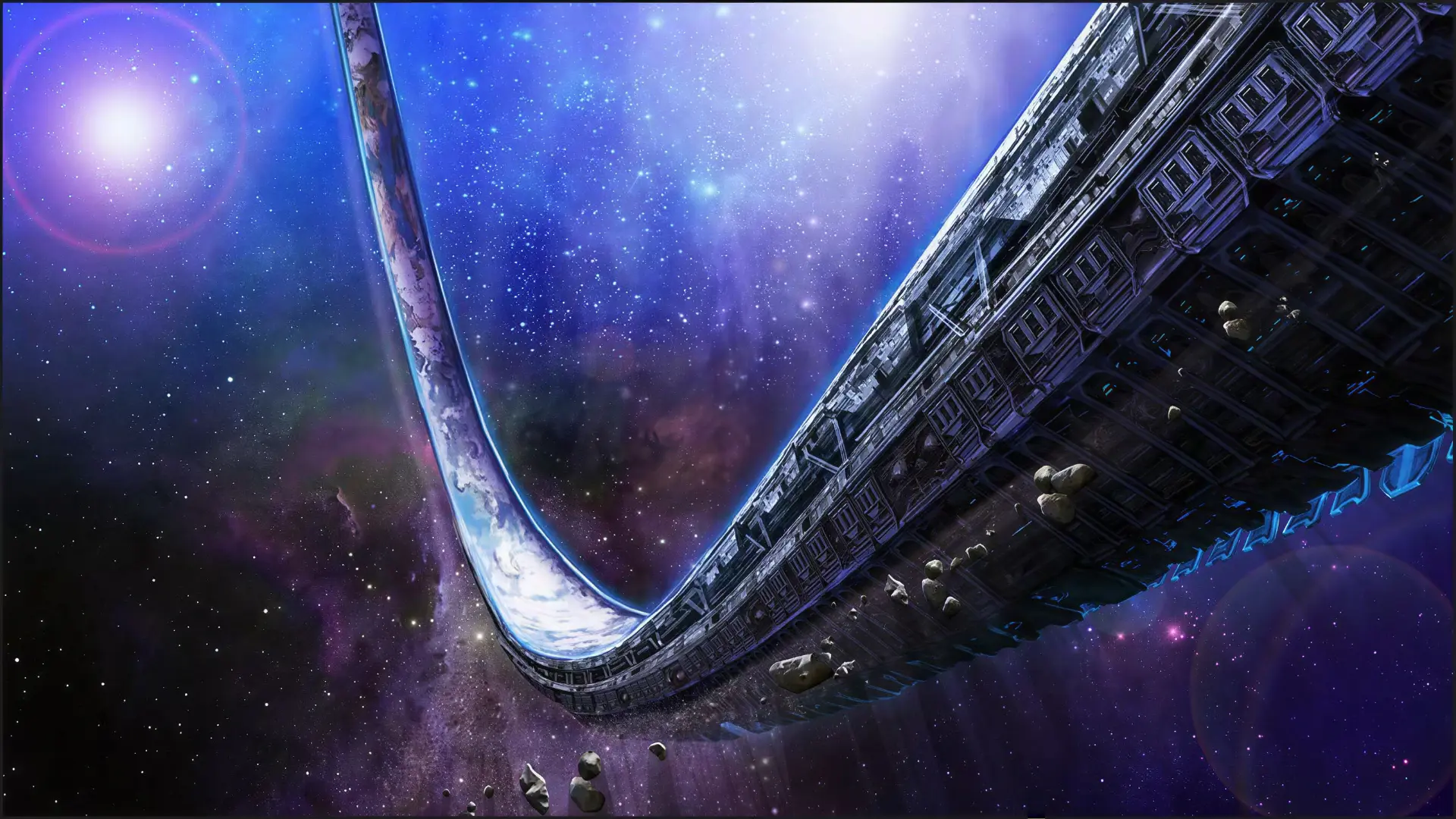 Halo ringworld space concept art