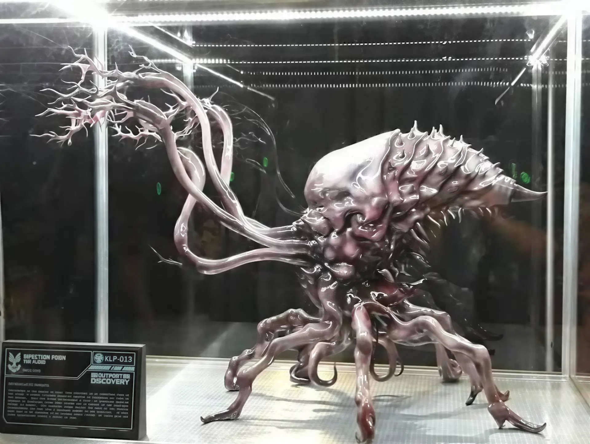 Flood creature display in the exhibit