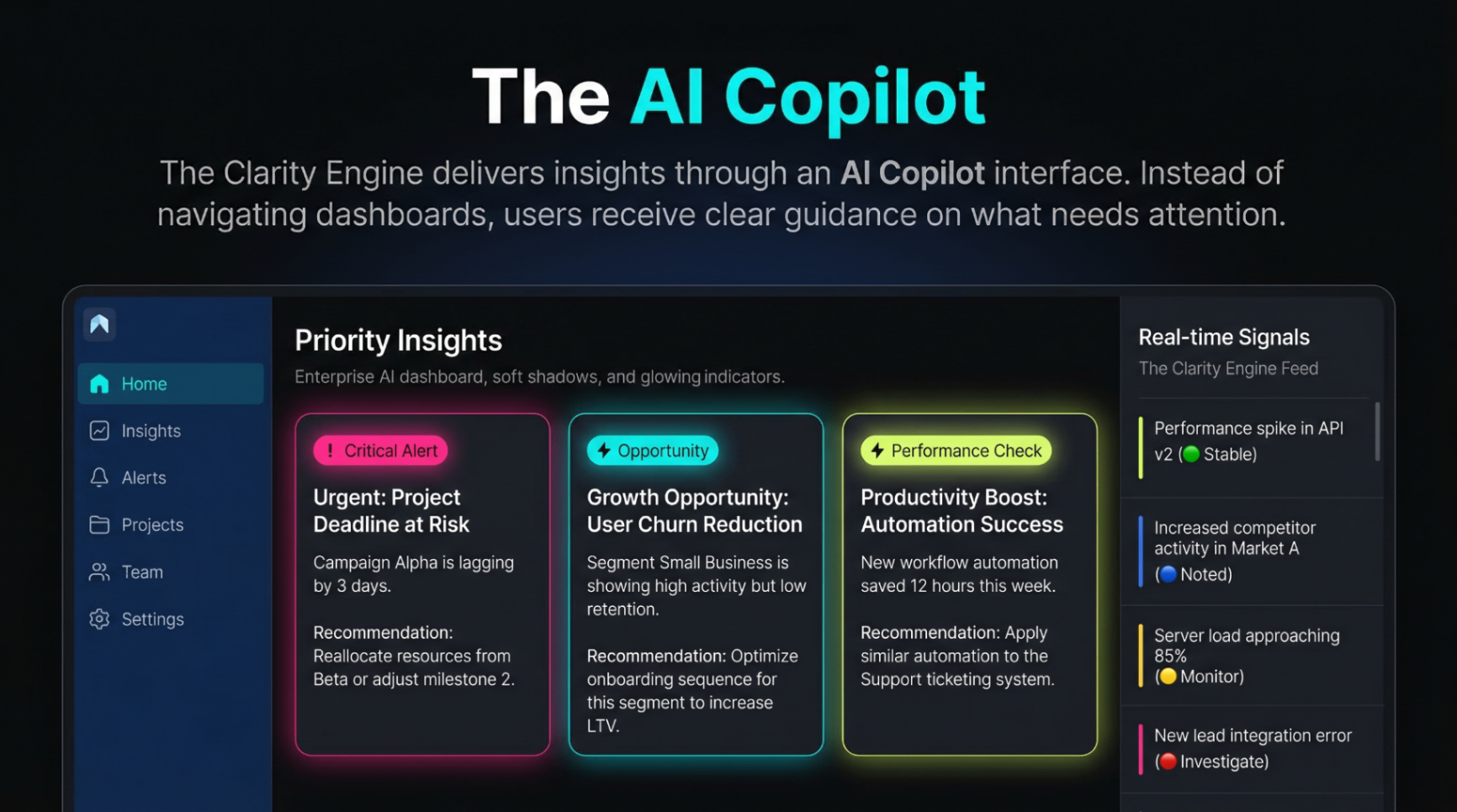 AI copilot interface