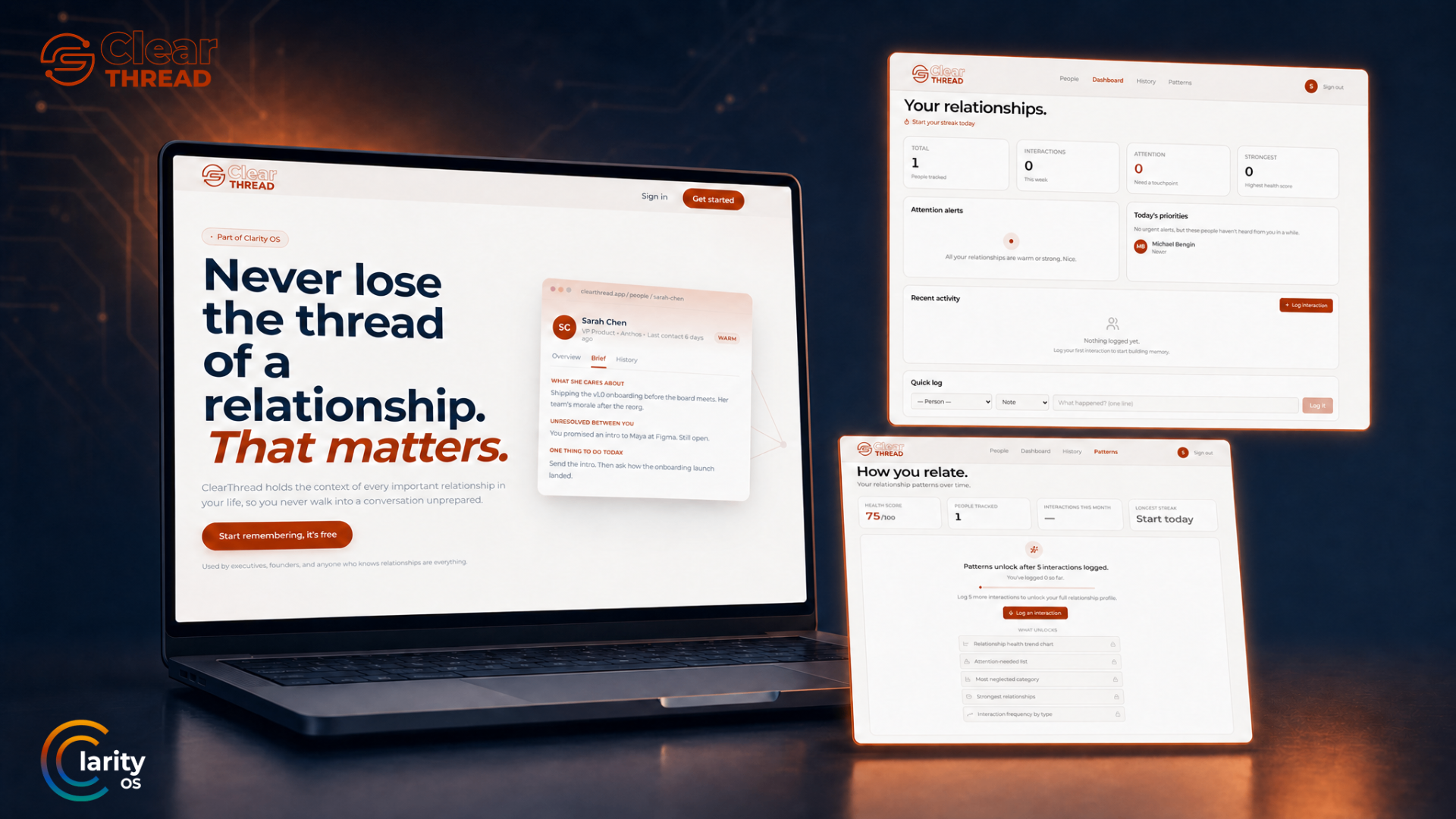 ClearThread Product Environment, Relationship Intelligence Suite