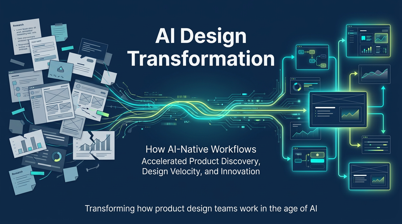 AI Design Transformation, flagship hero visual