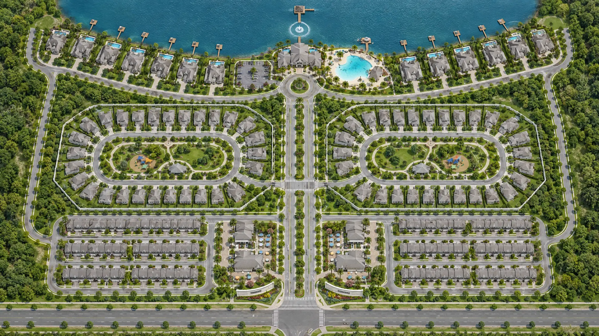 Kestrel Point illustrated site plan, day