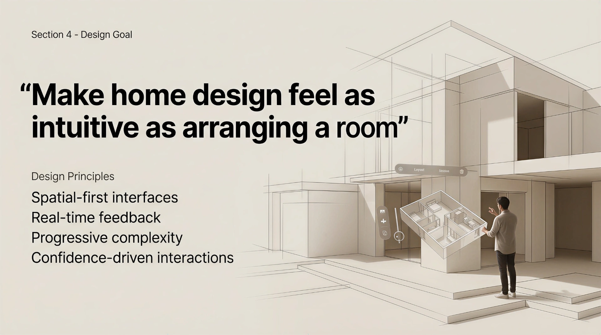 Make home design feel as intuitive as arranging a room